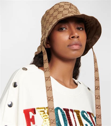 gucci bucket hat women|Gucci reversible hat.